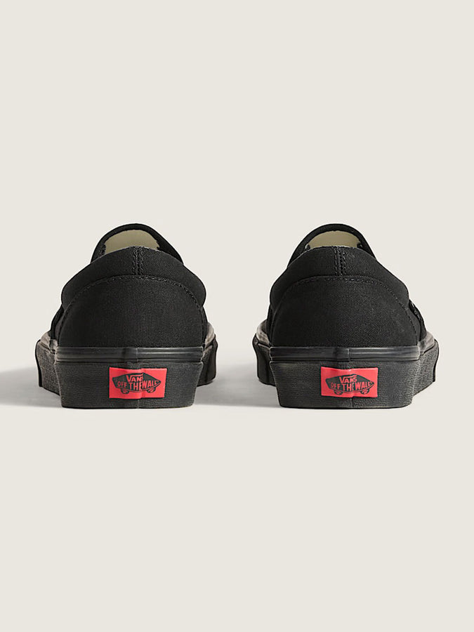 Vans Classic Slip-On Black/Black Shoes | BLACK/BLACK (BKA)