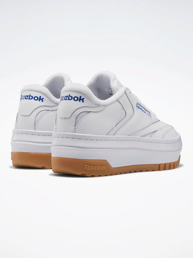 Reebok Spring 2023 Club C Extra White/White/Vector Blue Shoes | WHITE/WHITE/VECTOR BLUE