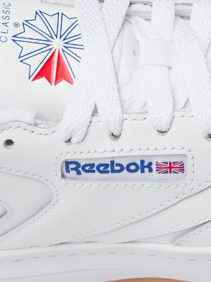 Reebok Spring 2023 Club C Extra White/White/Vector Blue Shoes | WHITE/WHITE/VECTOR BLUE