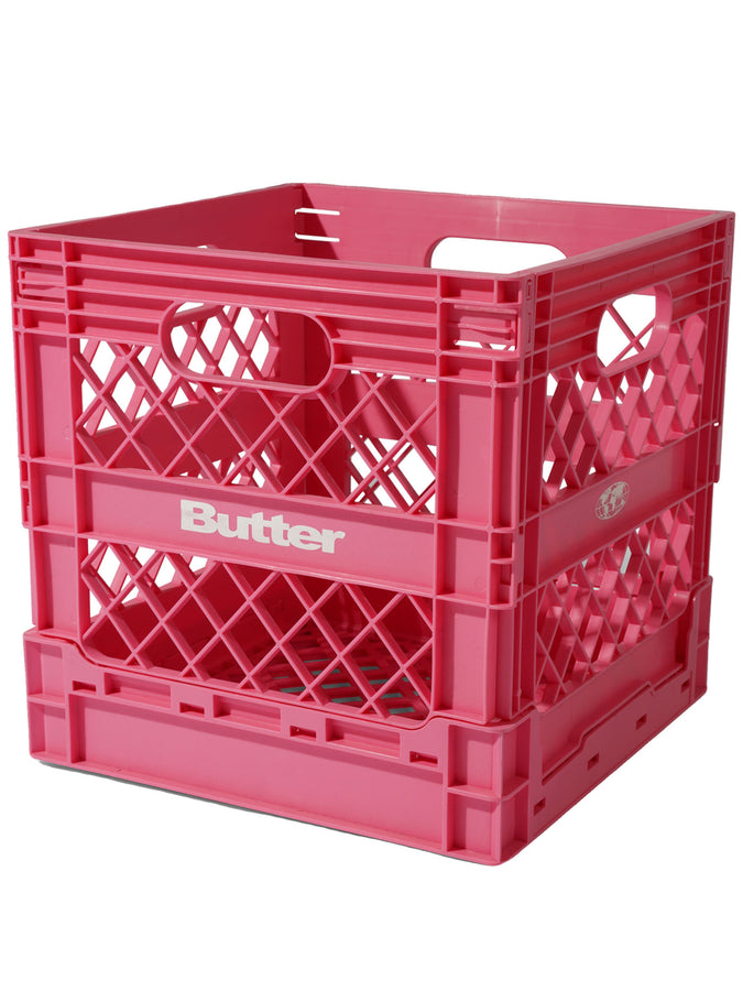 Butter Goods Collapsable Record Crate | PINK