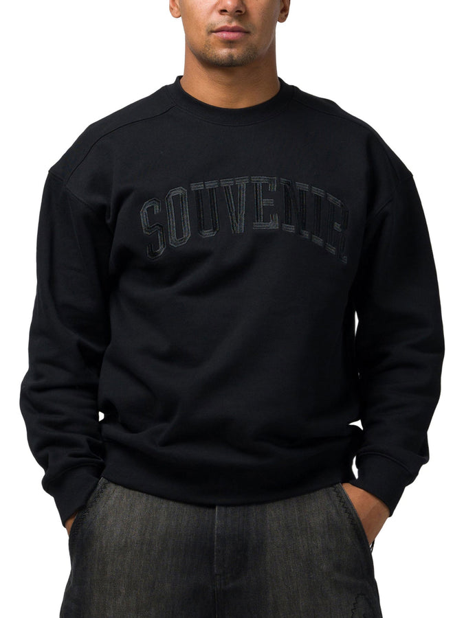 Souvenir Collegiate Crewneck Sweatshirt Fall 2026 | BLACK