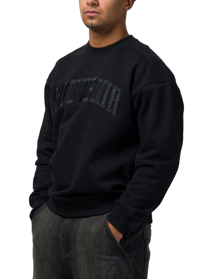 Souvenir Collegiate Crewneck Sweatshirt Fall 2026 | BLACK