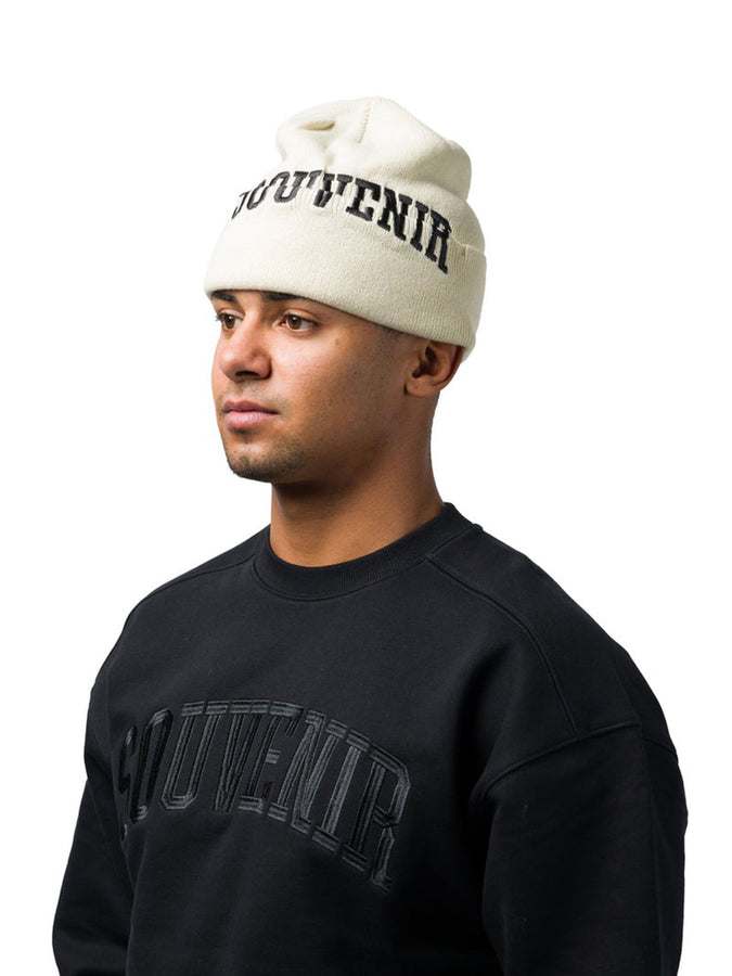 Souvenir Collegiate Cuff Beanie | WHITE