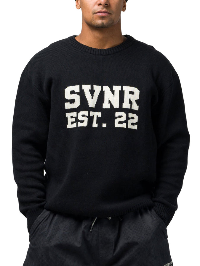 Souvenir Collegiate Jacquard Sweater Fall 2026 | BLACK