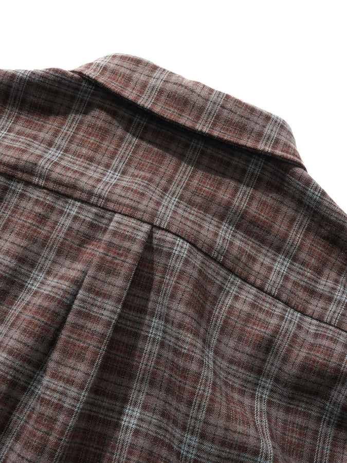 Butter Goods Connection Long Sleeve Buttondown Shirt Fall 2025 | BROWN/BLUE