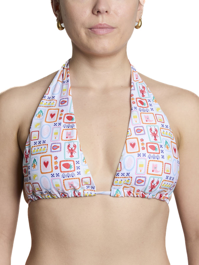 Nana The Brand Charline Summer Tiles Bikini Top Summer 2026 | SUMMER TILES (AOP73)