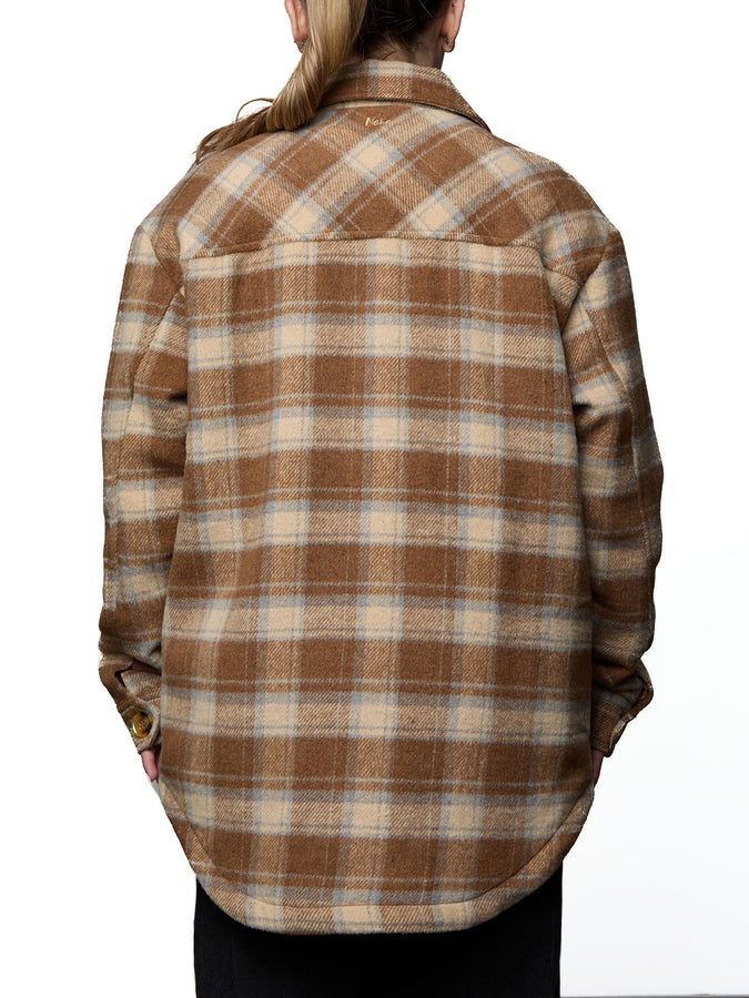 Nana The Brand Annabelle Jacket Fall 2026 | BROWN/LIGHT BLUE