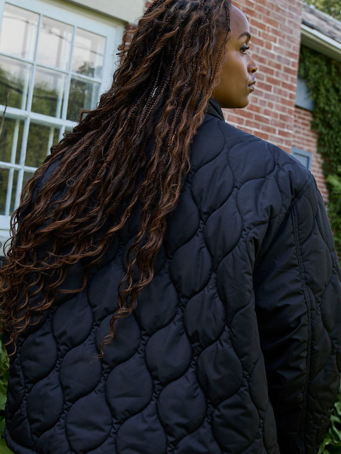 Nana The Brand Isabella Quilted Jacket Fall 2026 | BLACK
