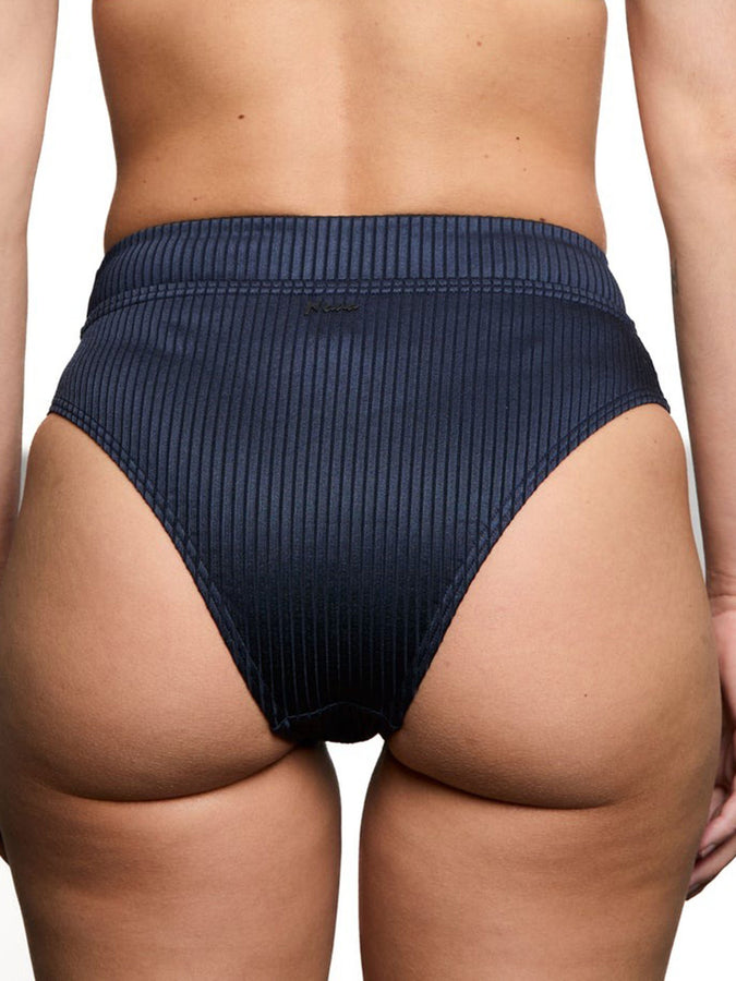 Nana The Brand Genevieve Shiny Rib Bikini Bottom Spring 2026 | NAVY