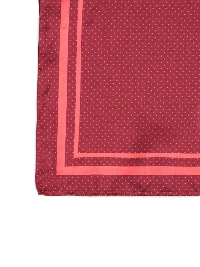 Nana The Brand Betty Scarf | BURGUNDY POLKA