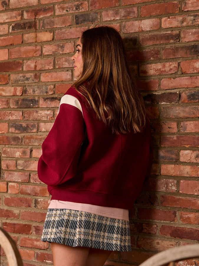 Nana The Brand Maeva Jacket Fall 2025 | BURGUNDY