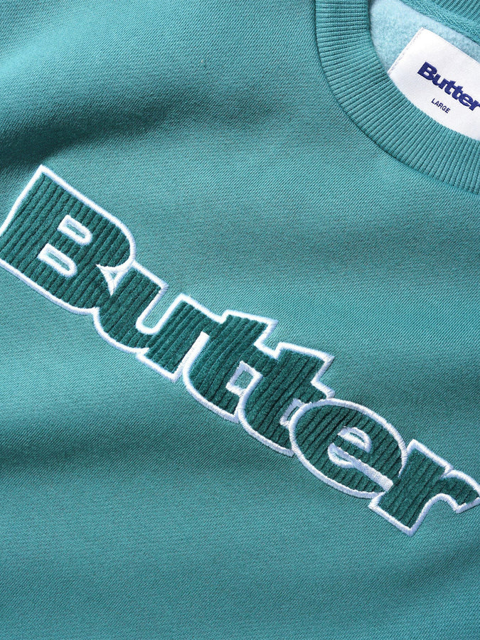 Butter Goods Cord Logo Crewneck Sweatshirt Holiday 2023 | JUNGLE WOOD