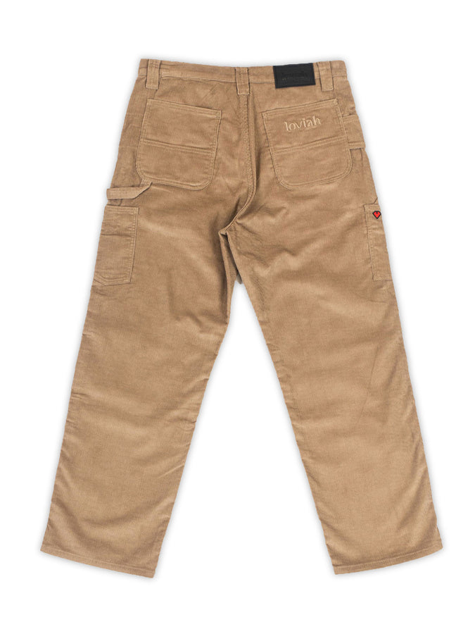 Loviah Corduroy Carpenter Pants | SAND