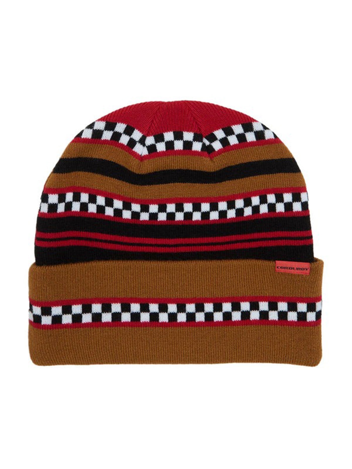 Corduroy Checkstripe Beanie