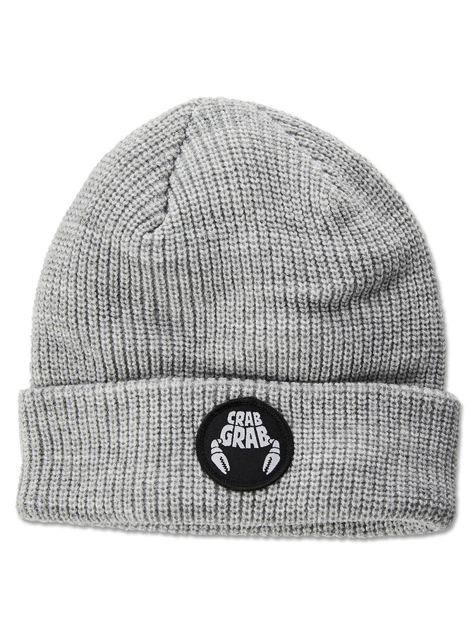 Crab Grab Circle Patch Beanie Winter 2024 | HEATHER GREY (GRY)