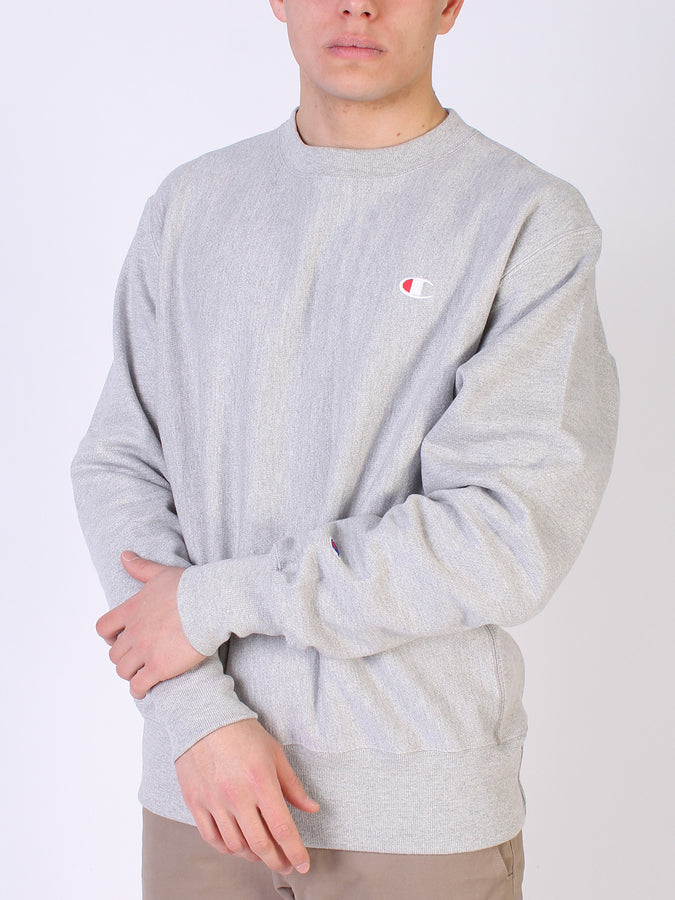 Champion Reverse Weave C Logo Crewneck Sweatshirt | OXFORD GREY (1IC)