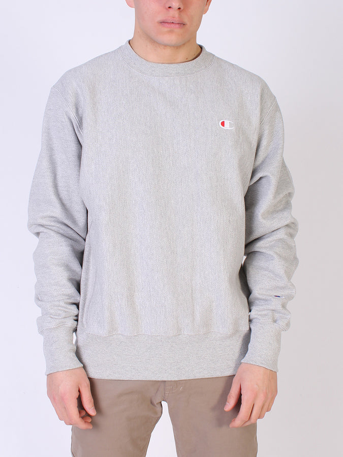 Champion Reverse Weave C Logo Crewneck Sweatshirt | OXFORD GREY (1IC)