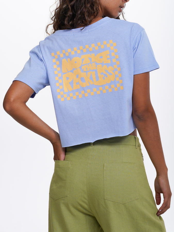 Notice The Reckless Hang Loose Women Crop T-Shirt Summer 2024 | BLUE