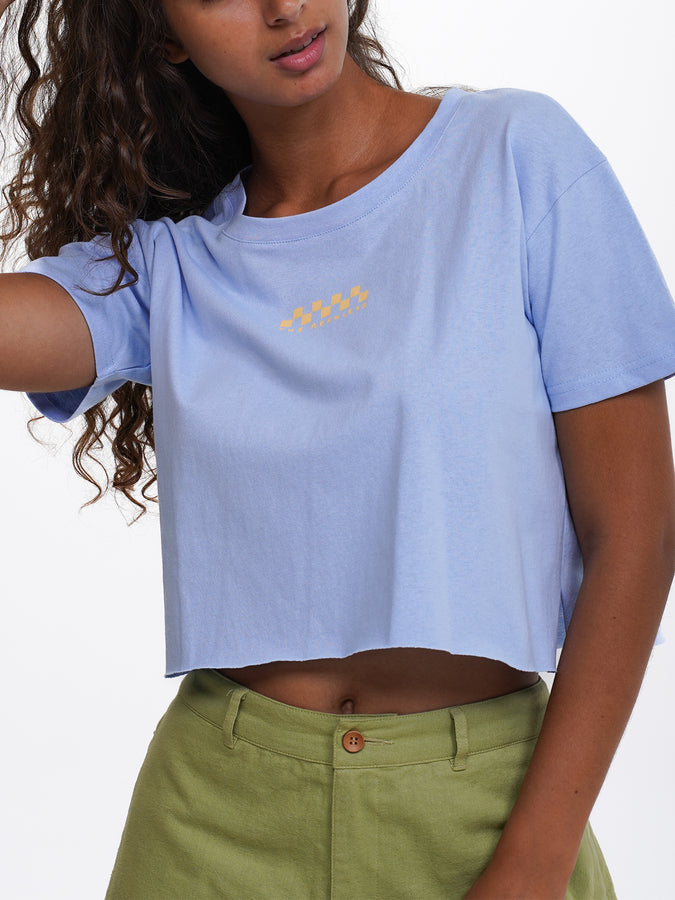 Notice The Reckless Hang Loose Women Crop T-Shirt Summer 2024 | BLUE