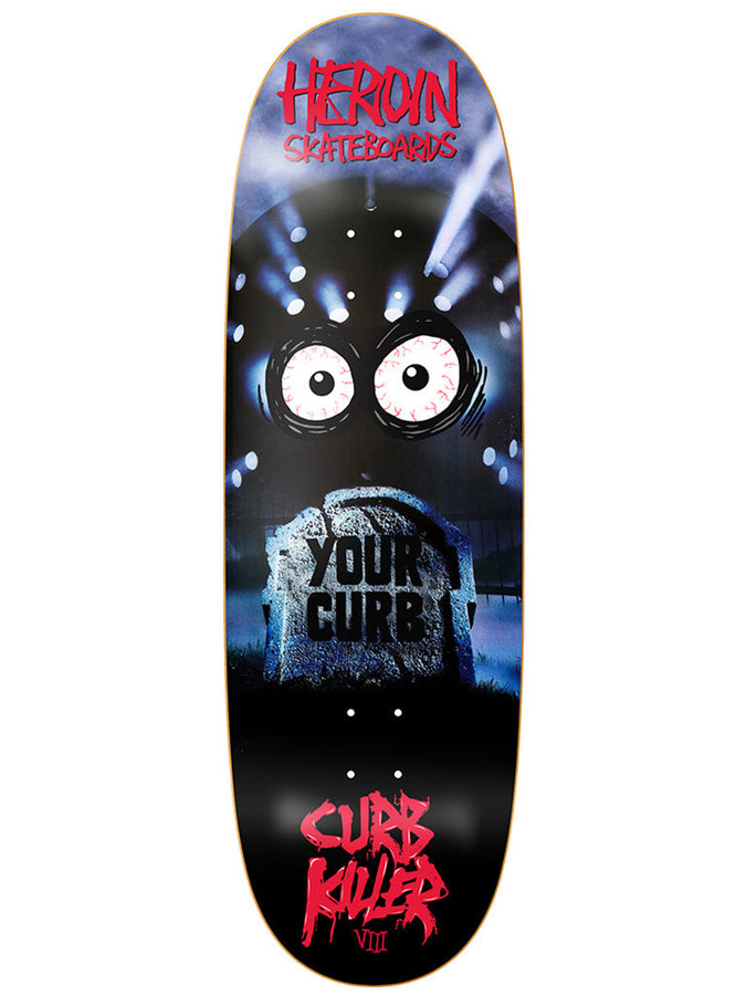 Heroin Curb Killer 8 10'' Skateboard Deck | BLACK