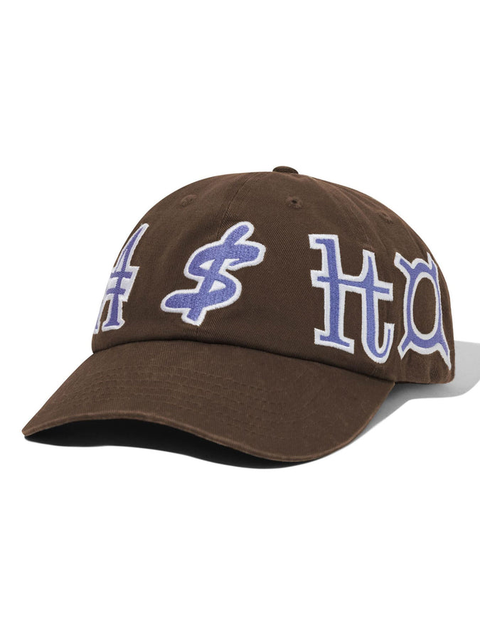 Cash Only Currency Strapback Hat | DARK BROWN