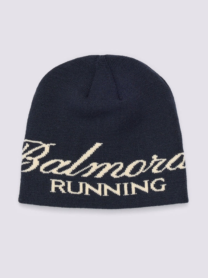 Balmoral Cursive Skull Beanie | NAVY