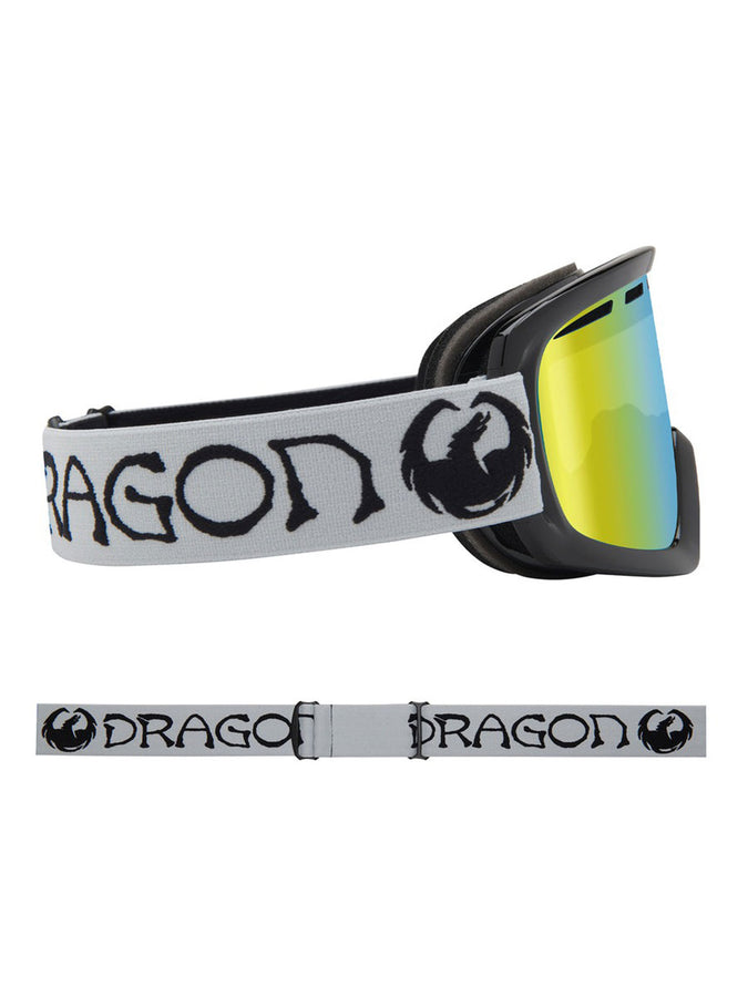 Dragon D1 Otg 2 Classic Grey/LL Gold Ion + Spare Lens Goggle | EMPIRE