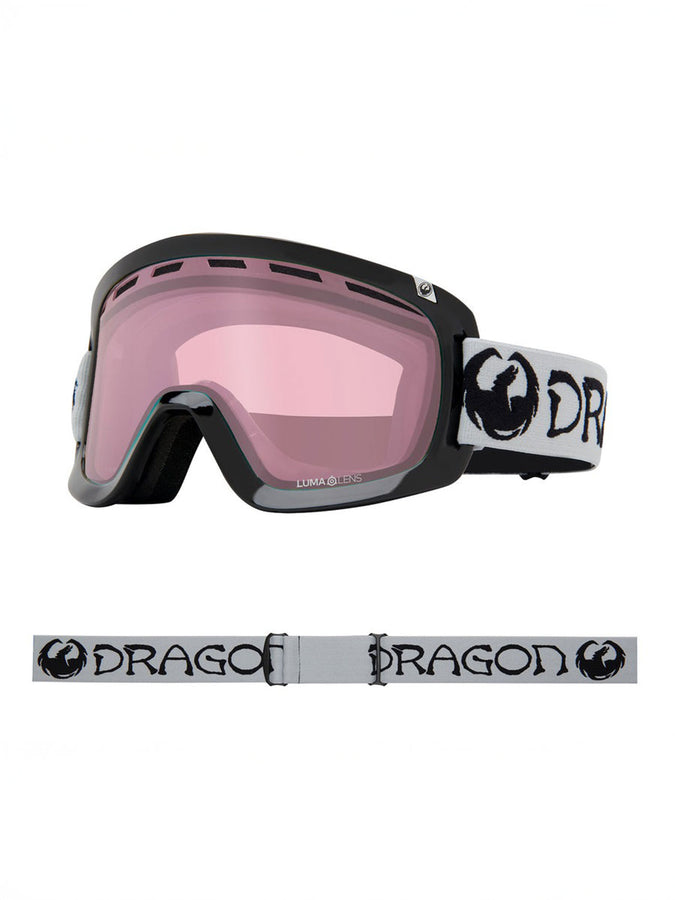 Dragon D1 Otg 2 Classic Grey/LL Gold Ion + Spare Lens Goggle | EMPIRE