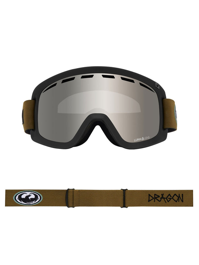 Dragon D1 OTG 2 Old Skool/LL Ion Silver + Spare Lens Goggle | OLD SKOOL/LL SILVER ION