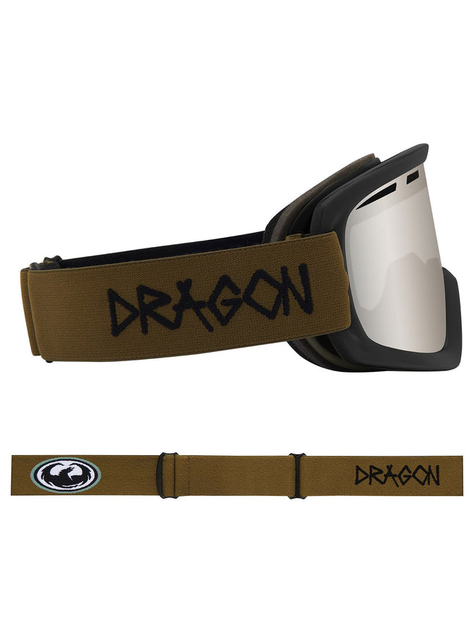 Dragon D1 OTG 2 Old Skool/LL Ion Silver + Spare Lens Goggle | OLD SKOOL/LL SILVER ION