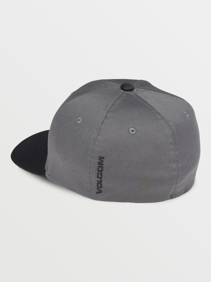 Volcom Spring 2024 Full Stone Flexfit Hat | ASPHALT BLACK (ASB)