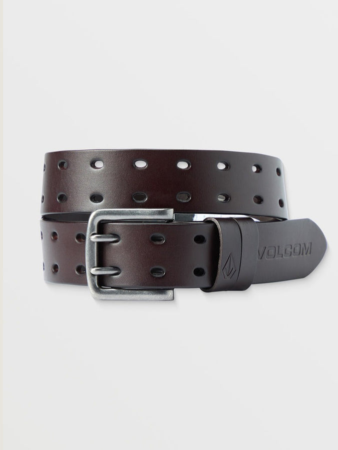 Volcom Two Spike Leather Belt Spring 2025 | BROWN (BRN)