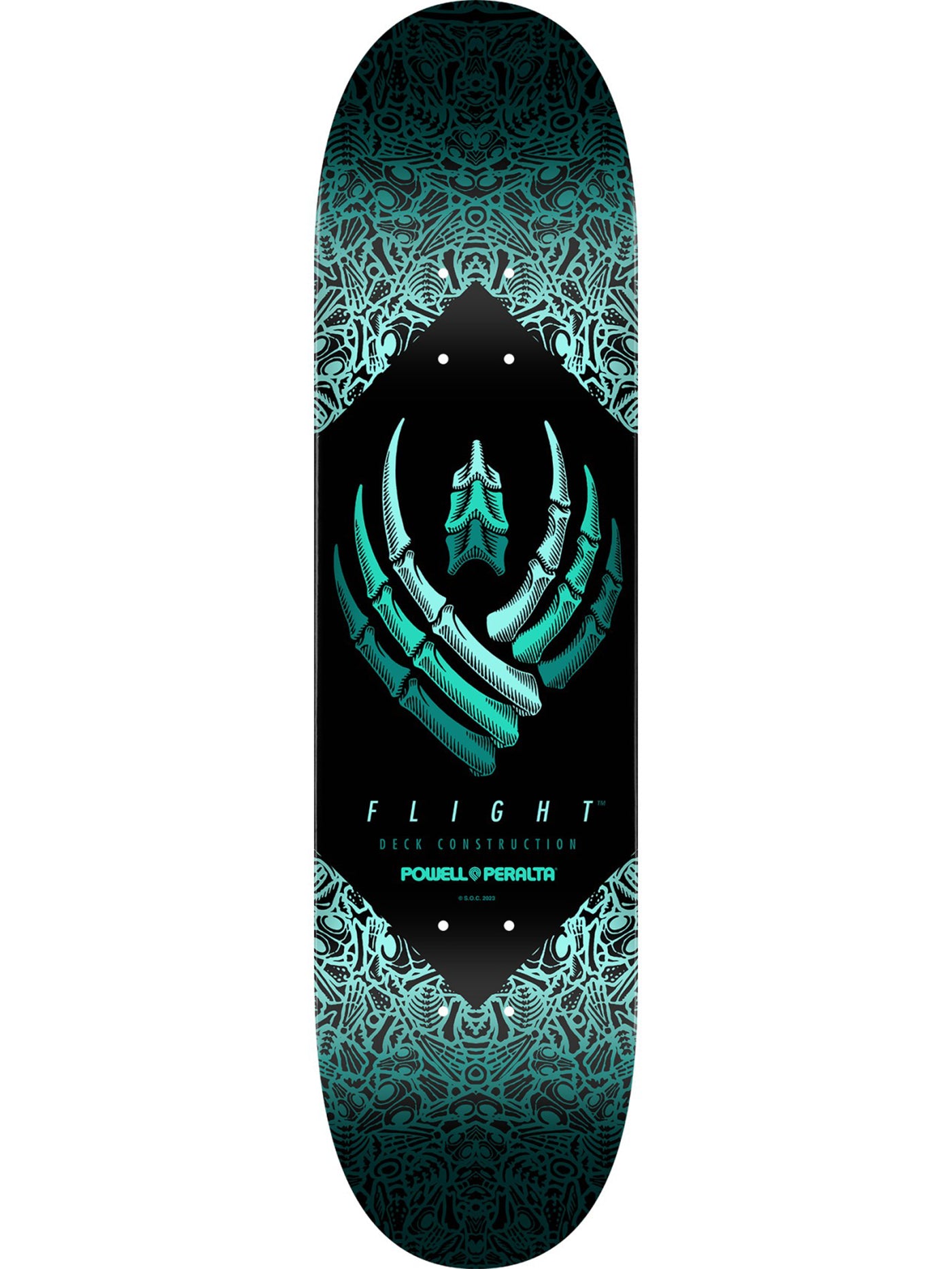 Powell-Peralta Flight Teal 8.25 Skateboard Deck