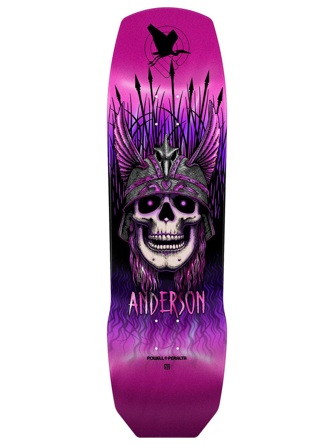 Powell Anderson Heron Pink Foil 9.13'' Skateboard Deck | PINK FOIL