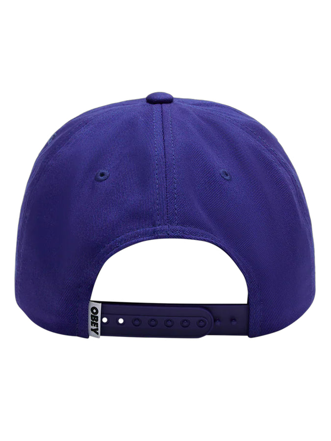 Obey Delta 5 Panel Snapback Hat | BRIGHT BLUE (BRB)