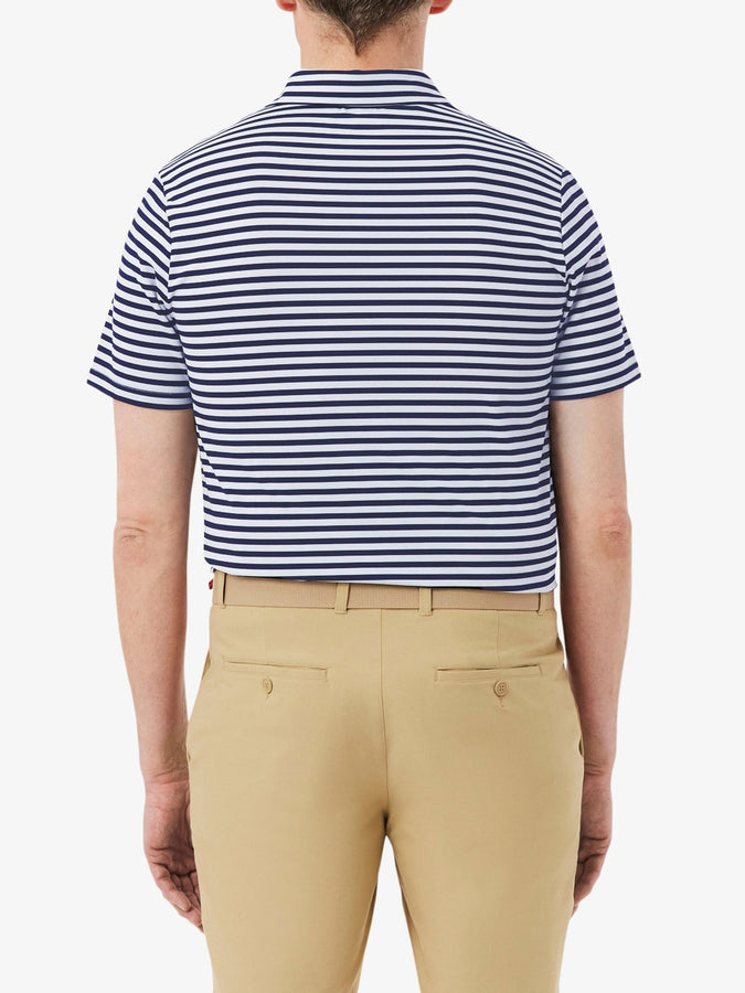 Lacoste Ultra Dry Striped Golf Polo Spring 2026 | NAVY BLUE/WHITE (525)