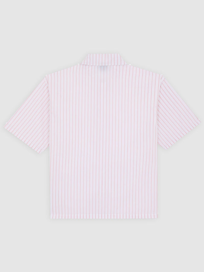 Dickies Venedocia Stripe Short Sleeve Buttondown Shirt Spring 2026 | WHITE (0WH)