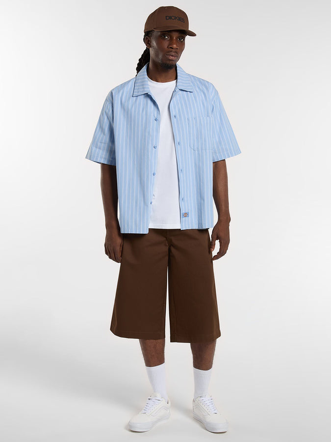 Dickies Venedocia Stripe Short Sleeve Buttondown Shirt Spring 2026 | ENDLESS SKY (L39)