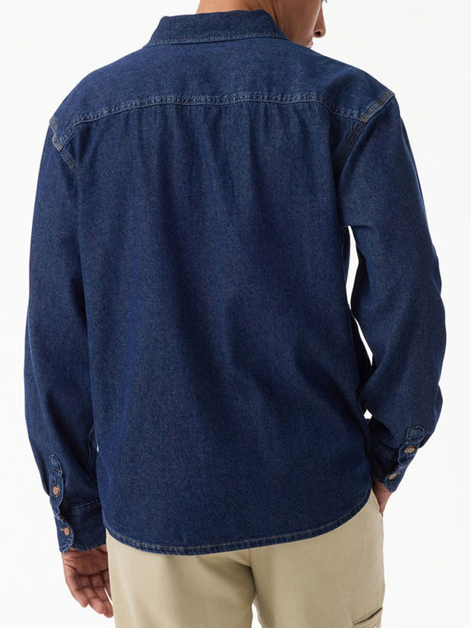 Dickies Lightweight Denim Long Sleeve Buttondown Shirt Spring 2026 | KHAKI TINTED BLUE (L23)