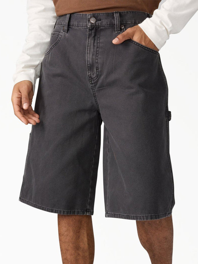 Dickies Worn In Relaxed 13'' Carpenter Shorts Spring 2026 | BLACK (BLK)