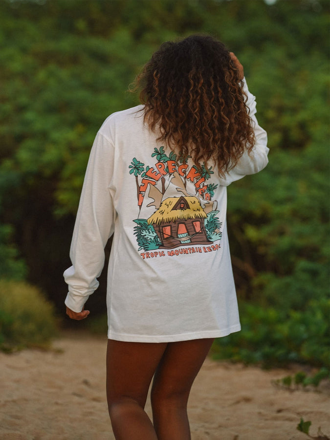 Notice The Reckless Tropics Long Sleeve T-Shirt Spring 2024 | WHITE