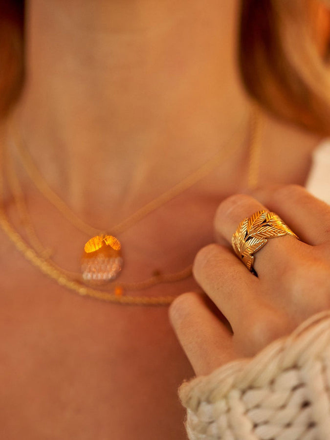 Salty Cali Leaves Ring | GOLD