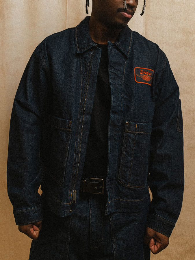 Dickies x Harley-Davidson Jacket Spring 2026 | RINSED INDIGO BLUE (RNB)