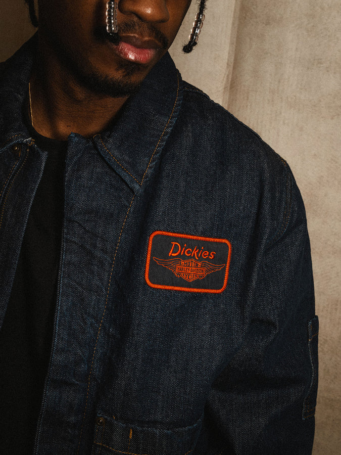 Dickies x Harley-Davidson Jacket Spring 2026 | RINSED INDIGO BLUE (RNB)