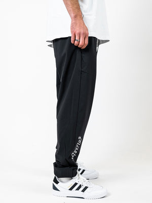 malbon varsity nylon pants 黒 MALBON MENS VARSITY NYLON PANTS