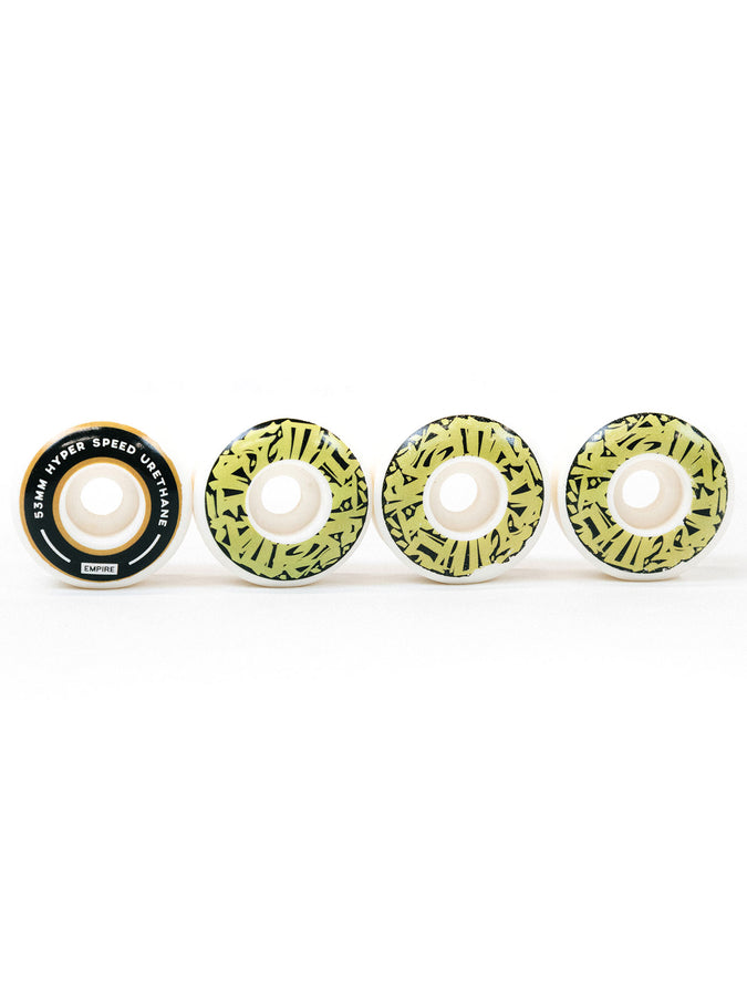 Empire Acrylic Gold/Black Skateboard Wheels | GOLD/BLACK
