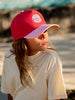 Headster Home Run Curved Brim Snapback Coral Love Hat