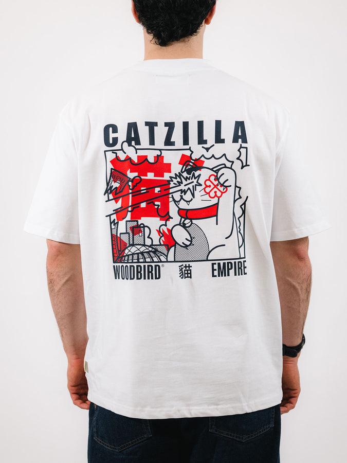 Woodbird x Empire Catzilla T-Shirt Summer 2026 | WHITE