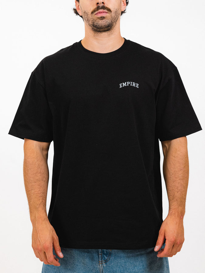 Empire Collegiate Embroidered T-Shirt Fall 2025 | BLACK