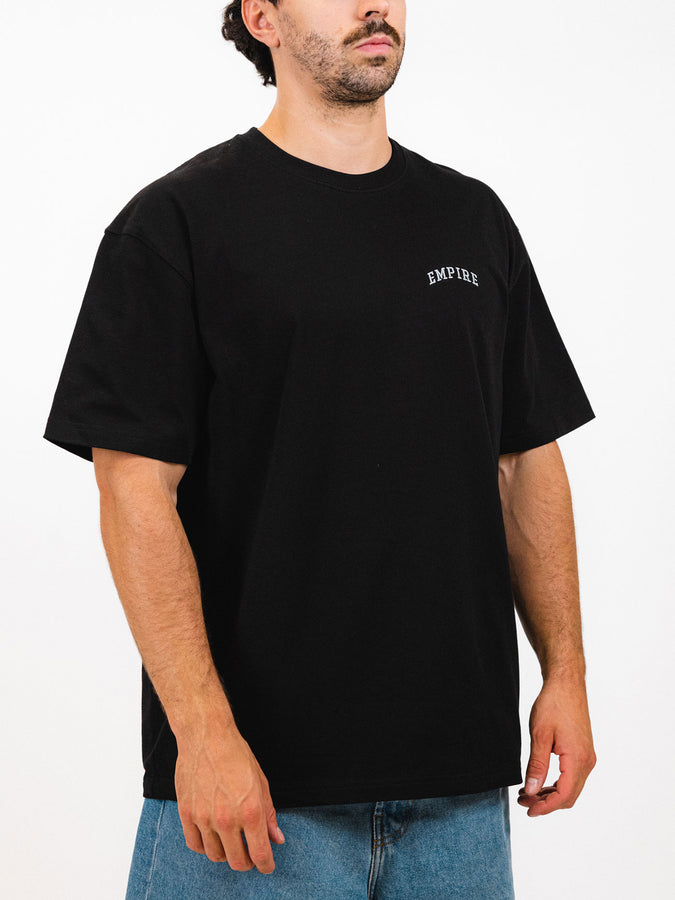 Empire Collegiate Embroidered T-Shirt Fall 2025 | BLACK